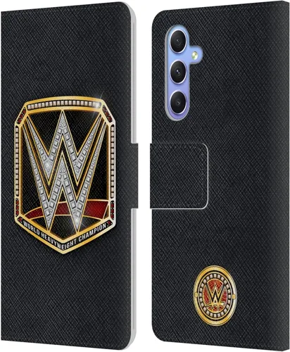 Vista 270 de Head Case Designs Officially Licensed WWE Cruiserweight Champion Title Belts Leather Wallet Case Compatible with Samsung Galaxy A07 4G Campeón