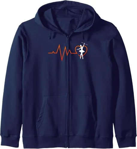 Vista 5 de Majorette Heartbeat Gymnastics Baton Twirling Zip Hoodie