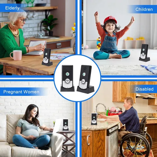Vista 9 de Sistema de intercomunicación para el hogar, intercomunicador de voz de 2 vías, inalámbrico, sistema de intercomunicador para el hogar, súper largo