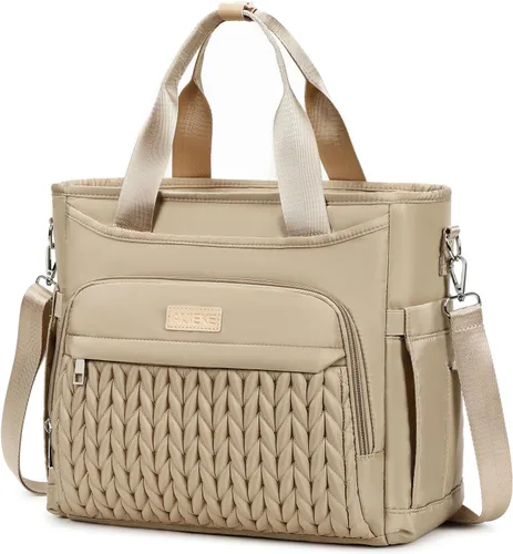 Vista 14 de AIJIEKE Lonchera térmica para hombres y mujeres, lonchera, bolsa de almuerzo para el trabajo, bolsa enfriadora grande a prueba de fugas con correa