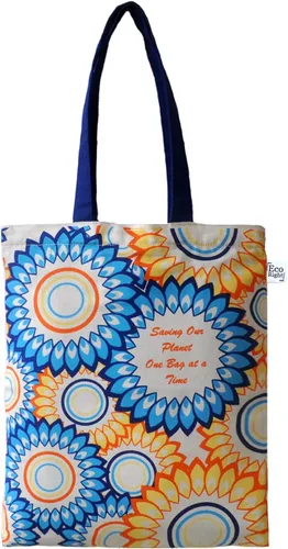 Vista 32 de Ecoright - Bolsa de mano para mujer con cremallera, bolsa de mano pequeña, bolsa de lona, bolsa de algodón reutilizable para playa, comestibles