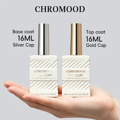 Vista 9 de 2 unidades de 0.5 fl oz de capa base y superior, gel libre de HEMA