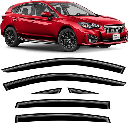 Vista 9 de Voron Glass Protectores de lluvia extra duraderos con cinta adhesiva para Toyota RAV4 2019-2025, deflectores de ventana, viseras de ventana