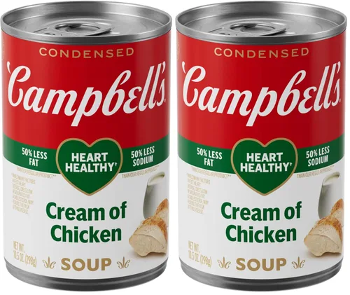 Vista 15 de Campbell's Sopa Condensada de Crema de Pollo 98% Libre de Grasa, Lata de 10.5 oz (Paquete de 12)