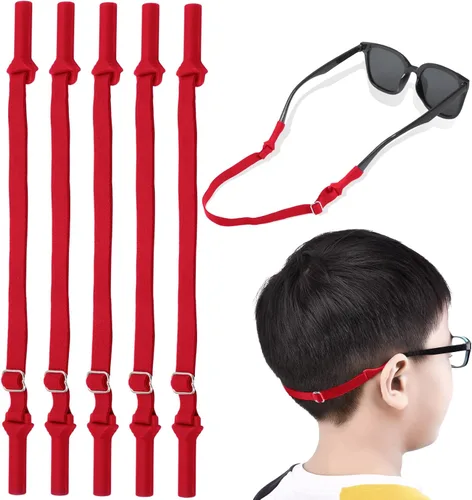 Vista 8 de 5 correas ajustables para gafas, correas de vidrio sin cola, correa de soporte deportivo para gafas y lentes de sol