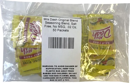 Vista 4 de Mrs. Dash Condimento de mezcla original, sin sal, sin MSG, 0.02 onzas, (paquete de 50)