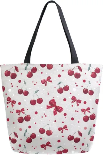 Vista 24 de SUABO Bolsa de asas de cocina reutilizable para comestibles, bolsa de compras de lona para exteriores Cactus