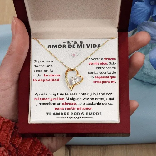 Vista 8 de para el Amor de mi vida - Collar Por Siempre Amor - Forever Love Rojo