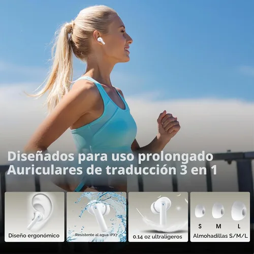 Vista 9 de Auriculares inalámbricos, Bluetooth 5.4 Auriculares estéreo y llamadas