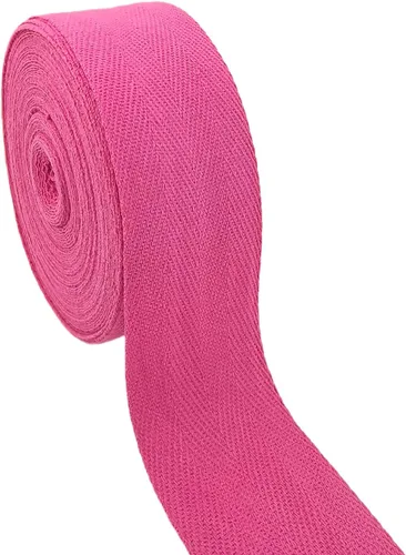 Vista 13 de Cinta de sarga de algodón natural de 2 pulgadas para coser, Home Deco -30 yardas de cinta de sarga duradera en espiga - Cinta de encuadernación