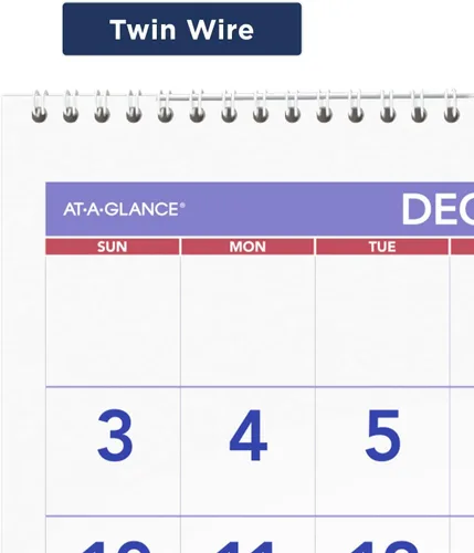 Vista 7 de AT-A-GLANCE Calendario de pared 2024, 12 x 27 pulgadas, grande, vertical, referencia de 3 meses (PM112824)