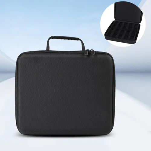 Vista 5 de Portable Watch Storage Case Organizers Secure Zippered 20 Slot Box Pouches for Smartwatch Jewelry Small Items Accessory Smart
