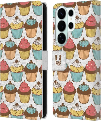 Vista 135 de Head Case Designs Assortment Cupcakes Happiness Leather Wallet Case Compatible with Samsung Galaxy A07 4G Surtido
