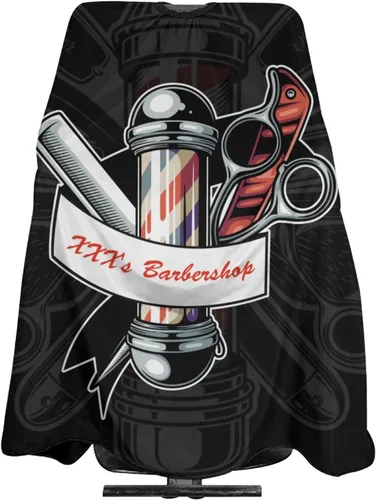 Vista 13 de Capa de peluquero personalizada, Capa de salón para corte de pelo personalizada para hombres