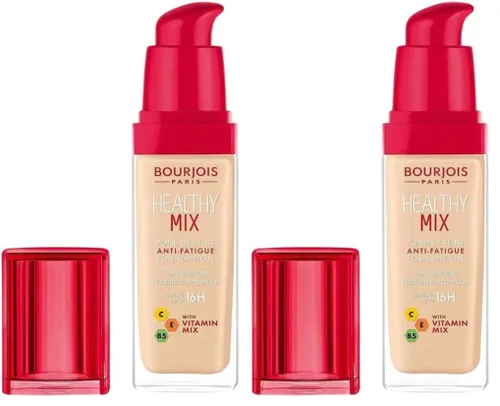 Vista 7 de Bourjois Healthy Mix - Base antifatiga (1 fl oz), color marfil rosa 50 rosa marfil