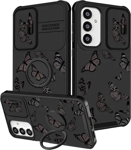 Vista 13 de Funermei para Samsung Galaxy Z Flip 4 Funda - Funda de Teléfono Bonita para Mujeres y Niñas con Mariposas Bonita Estética Femenina Diseño