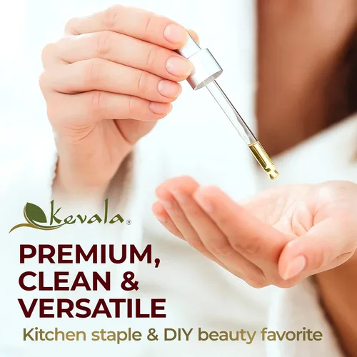 Vista 8 de Kevala Aceite de semilla de uva – Tamaño a granel 17.5 libras, usos de cocina y cuidado del cabello, vegano