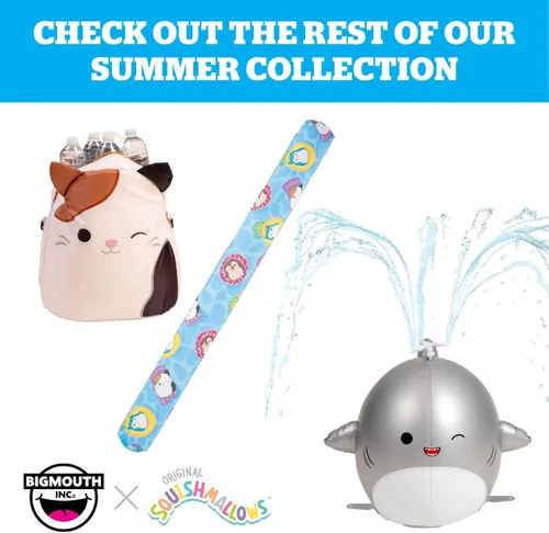 Vista 5 de BigMouth x Squishmallows - Flotador inflable original para piscina, tubo de natación para adultos y niños, suministros para fiestas en la piscina