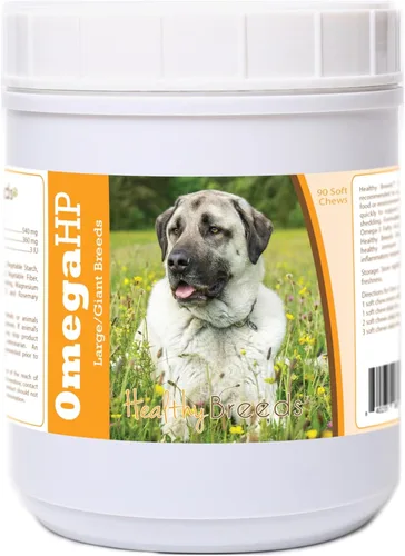 Vista 76 de Healthy Breeds Affenpinscher Omega HP - Masticables suaves para piel y pelaje, 60