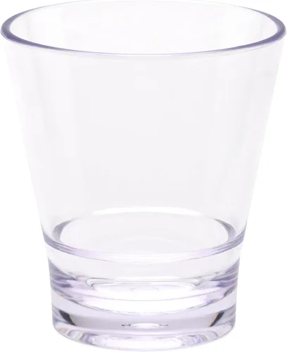 Vista 2 de G.E.T. S-9-CL - Vaso apilable con borde completo de 9 onzas, transparente (paquete de 12)