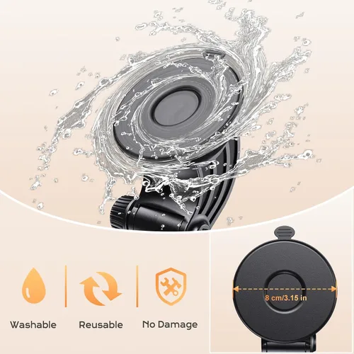 Vista 7 de OHLPRO Soporte para tablet para tablero de automóvil [soporte de ventosa] escritorio de pared para parabrisas, soporte ajustable para iPad mini Air