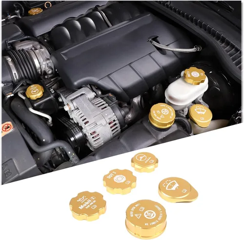 Vista 8 de Lcojicep Tapa de aceite del motor, tapa del radiador, tapa de limpiaparabrisas, tapa de líquido de frenos, cubierta de tapa de líquido, compatible