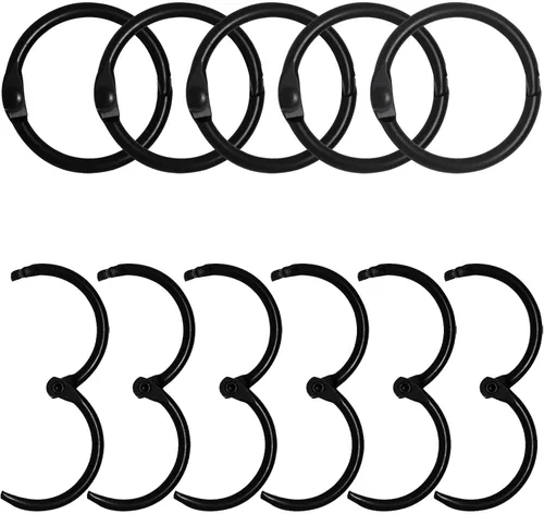 Vista 6 de Anillos pequeños para carpeta de 1 pulgada, anillos para libros 100 piezas, anillos para tarjetas flash, anillos para tarjetas de índice, anillos