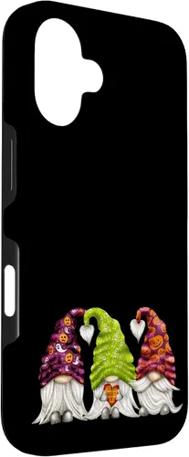 Vista 3 de iPhone 16 Cute Halloween Accessories For Kids Gnome Boo Halloween Case