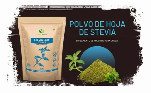 Vista 3 de Polvo de stevia verde de 1 libra (16 onzas) Sustituto de azúcar edulcorante natural sin calorías Cruda Sin conservantes Sin OMG - Néctar