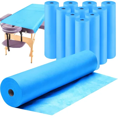 Vista 16 de Tudomro 1 rollo de sábanas desechables no tejidas cubiertas de papel para mesa de masaje, sábanas de masaje de tela no tejida, cubierta de cama
