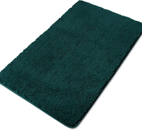 Vista 181 de Yeaban Alfombra de pasillo de baño de 24 x 72 pulgadas, antideslizante, alfombra de baño larga de felpilla gruesa, absorbente y lavable, alfombra