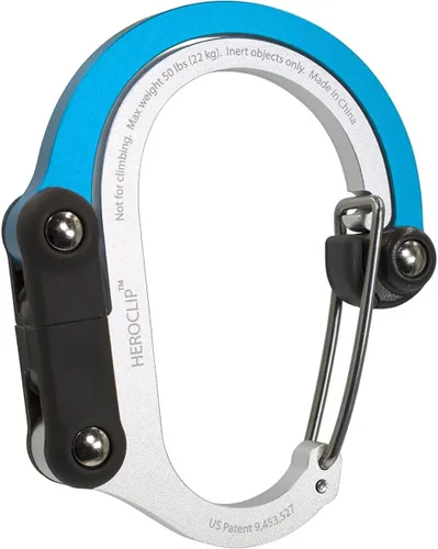 Vista 16 de GEAR AID HEROCLIP Mosquetón giratorio de 360° y gancho (mediano) para camping, mochila, maletas y organización de garaje