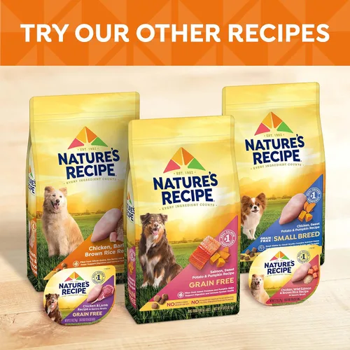 Vista 10 de Nature's Recipe Wet Dog Food, receta de pollo y salmón salvaje en caldo, taza de 2.75 onzas (paquete de 12)