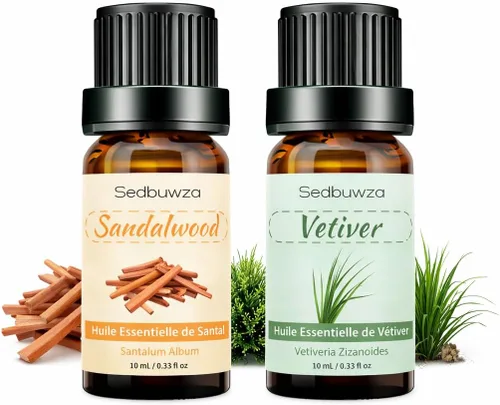 Vista 4 de Sedbuwza Juego de aceites esenciales de vainilla, paquete de 2 aceites de aromaterapia de vainilla para masaje, difusor, perfume, jabón, fabricación