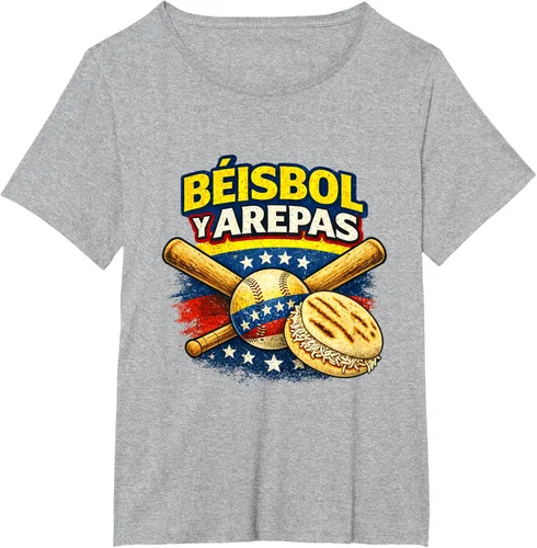 Vista 101 de Camiseta Beisbol y Arepas Venezuelas Baseball Pride Team 2026