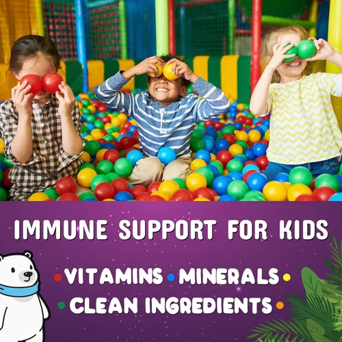 Vista 7 de Gomitas de apoyo inmunológico para niños, suplemento de apoyo inmunológico con vitamina C, zinc y equinácea, gomitas diarias de apoyo a la salud