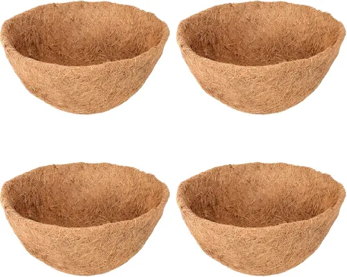 Vista 13 de Halatool Paquete de 2 revestimientos de coco de 12 pulgadas para cestas