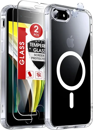 Vista 44 de LeYi Funda para iPhone XR: con protector de pantalla X2 + 2 funda para cámara [compatible con MagSafe] Funda protectora magnética i iphoneXR