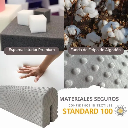 Vista 6 de Protección de Barandilla de Cama para Niños Pequeños de Wonder Space - Acolchado de Protección de Barandilla de Cama para Niños - Anticolisión
