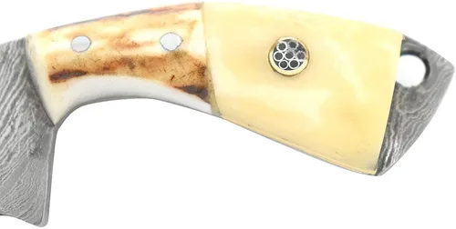 Vista 5 de Colección Real Damascu-Blade Cuchilla Fija Mini Chef Cleaver