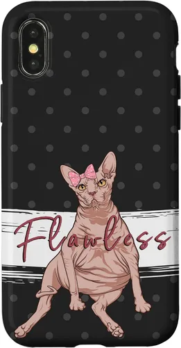 Vista 5 de Funny Sphynx Cat Flawless Naked Cat Fat Hairless Cat Case for iPhone 17
