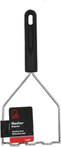 Vista 2 de Chef Craft Juego de utensilios y utensilios de cocina básicos de acero inoxidable, juego de 8 piezas, color negro