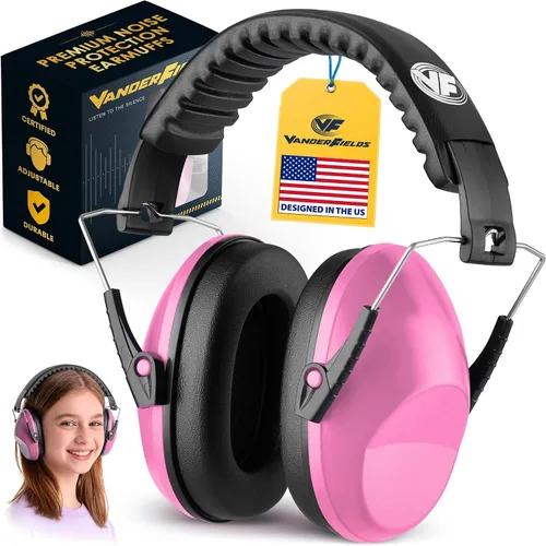 Vista 16 de Vanderfields Auriculares de Protección Auditiva - 26dB - Protección Auditiva para Tiro de Rango - Orejeras con Cancelación de Ruido para Adultos 2