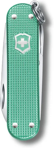 Vista 2 de Victorinox Classic SD Alox Swiss Army Cuchillo compacto, 5 funciones, navaja de bolsillo de fabricación suiza con hoja pequeña, destornillador
