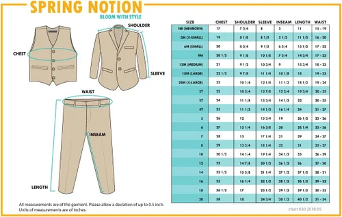 Vista 5 de Conjunto de traje de corte moderno de Spring Notion Baby Boys.