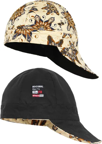 Vista 11 de BOCOMAL Gorro de Soldadura Resistente al Fuego CAT2 de Peso Medio con Estampado, Gorras de Soldador de 6 Paneles - Juego de 2