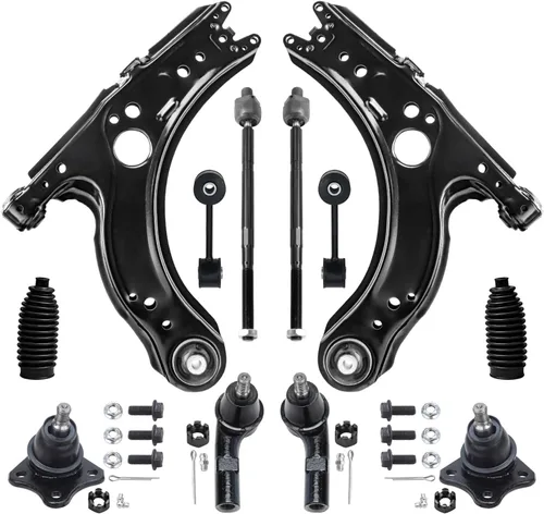 Vista 66 de Detroit Axle - Kit de extremo de 12 piezas para Ford Explorer Mercury Mountaineer 1998-2001 1999 2000, 2 brazos de control delanteros superiores