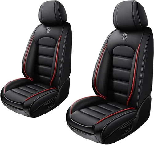 Vista 23 de 5 fundas de asiento para Mazda2 2011-2023, fundas de asiento de automóvil de cuero, impermeables, suaves, cómodas fundas de asiento de automóvil