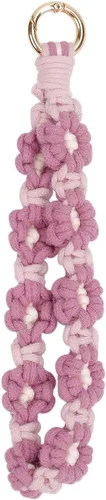 Vista 34 de Llavero de macramé bohemio con tejido exquisito llavero hecho a mano para mujer