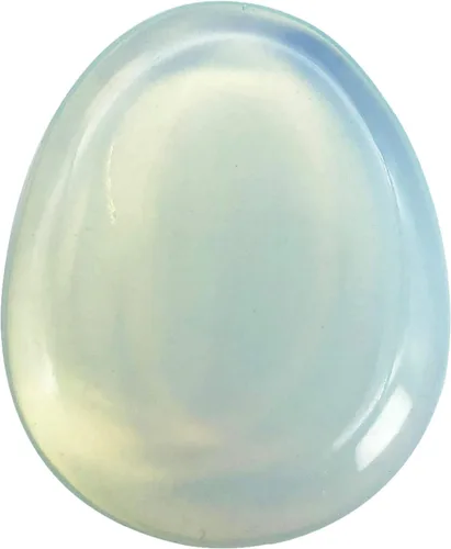 Vista 16 de Fekuar Piedra Natural de Cristal Unakita para el Pulgar, Piedra de Bolsillo Tallada a Mano para Alivio del Estrés y Meditación, en Forma Ovalada
